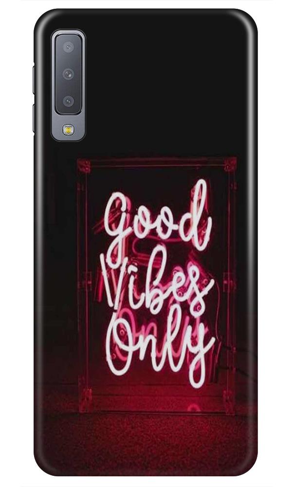 Good Vibes Only Mobile Back Case for Samsung A50 (Design - 354)