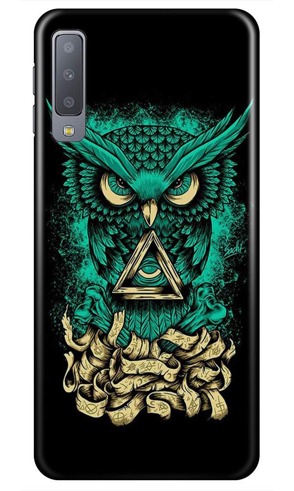 Owl Mobile Back Case for Galaxy A7 (2018) (Design - 358)