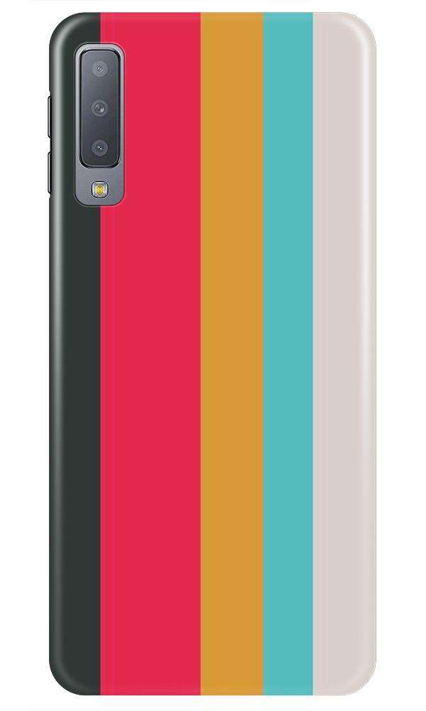 Color Pattern Mobile Back Case for Samsung A50 (Design - 369)