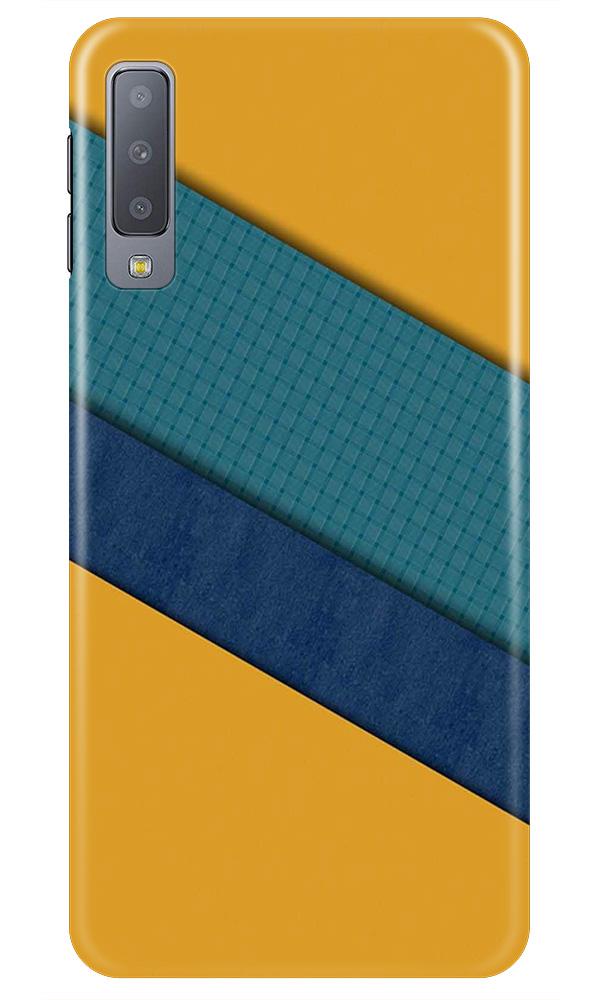 Diagonal Pattern Mobile Back Case for Galaxy A7 (2018) (Design - 370)