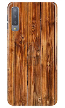 Wooden Texture Mobile Back Case for Galaxy A7 (2018) (Design - 376)