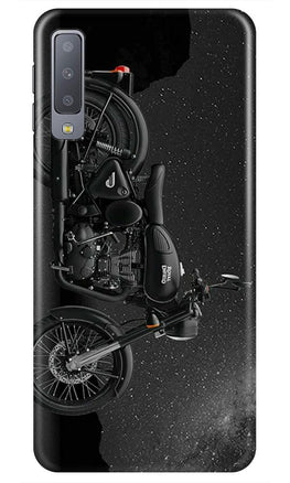 Royal Enfield Mobile Back Case for Galaxy A7 (2018) (Design - 381)