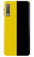 Black Yellow Pattern Mobile Back Case for Samsung Galaxy A70s  (Design - 397)