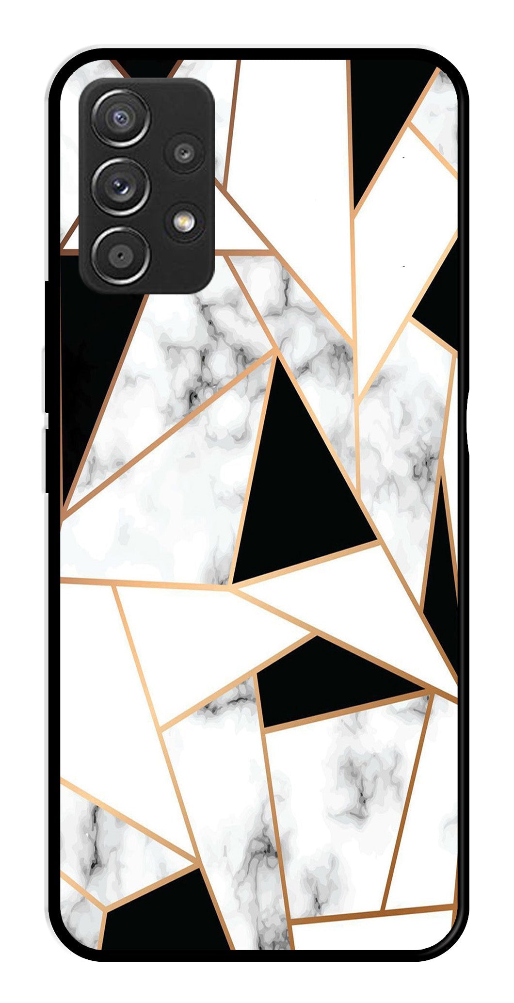 Marble Design2 Metal Mobile Case for Samsung Galaxy A52 4G   (Design No -08)
