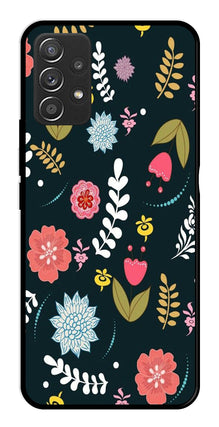 Floral Pattern2 Metal Mobile Case for Samsung Galaxy A52 4G
