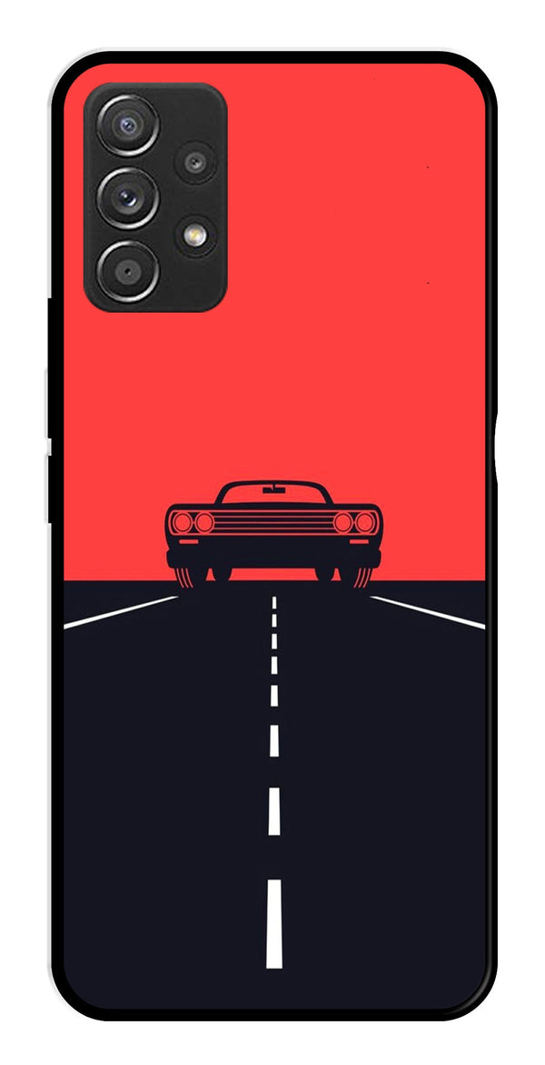 Car Lover Metal Mobile Case for Samsung Galaxy A52 4G   (Design No -21)