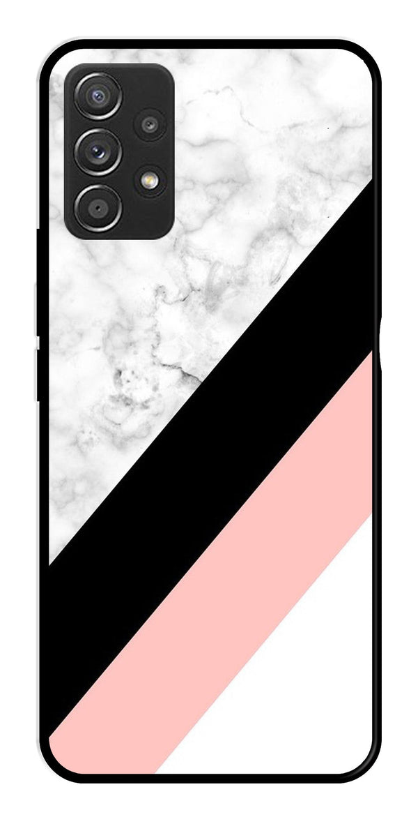 Marble Design Metal Mobile Case for Samsung Galaxy A52 4G   (Design No -24)