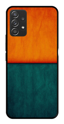 Orange Green Pattern Metal Mobile Case for Samsung Galaxy A52 4G