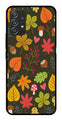 Leaves Design Metal Mobile Case for Samsung Galaxy A52 4G   (Design No -51)