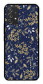 Floral Pattern  Metal Mobile Case for Samsung Galaxy A52 4G   (Design No -52)