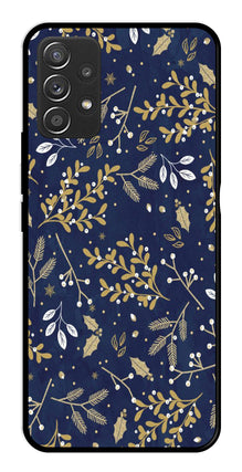 Floral Pattern  Metal Mobile Case for Samsung Galaxy A52 4G
