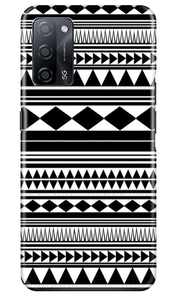 Black white Pattern Case for Oppo A53s 5G