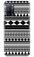 Black white Pattern Case for Oppo A53s 5G