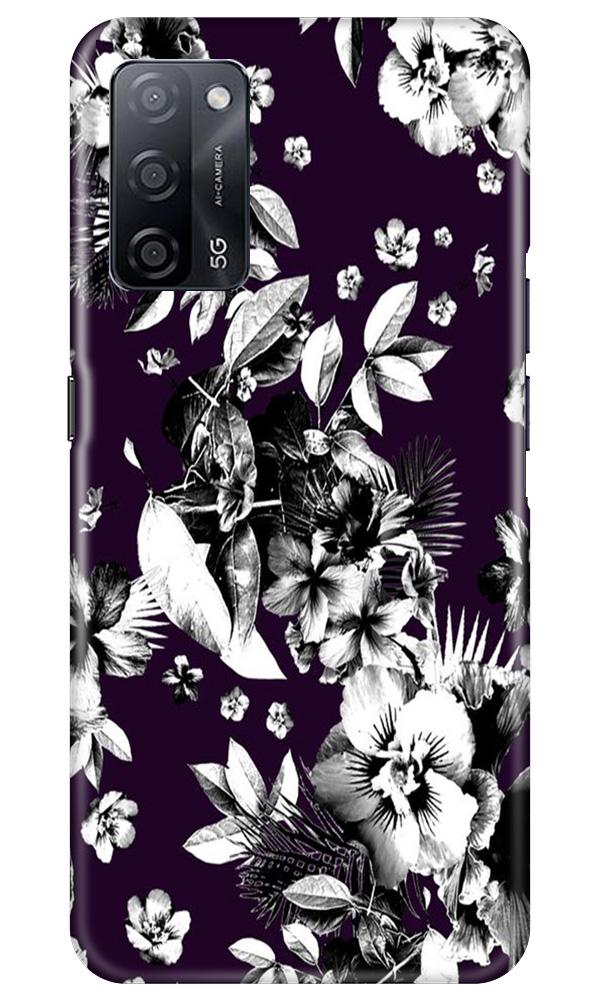 white flowers Case for Oppo A53s 5G