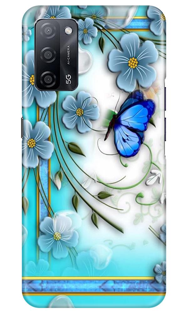 Blue Butterfly Case for Oppo A53s 5G