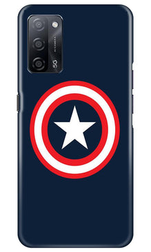 Captain America Mobile Back Case for Oppo A53s 5G (Design - 42)