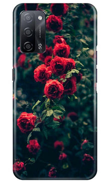 Red Rose Mobile Back Case for Oppo A53s 5G (Design - 66)