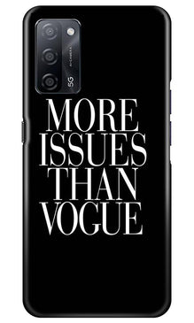 More Issues than Vague Mobile Back Case for Oppo A53s 5G (Design - 74)
