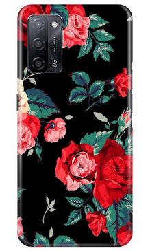 Red Rose2 Mobile Back Case for Oppo A53s 5G (Design - 81)
