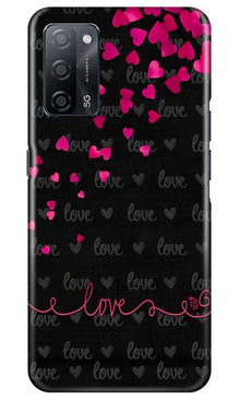 Love in Air Mobile Back Case for Oppo A53s 5G (Design - 89)