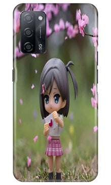 Cute Girl Mobile Back Case for Oppo A53s 5G (Design - 92)