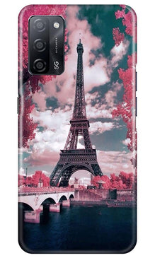 Eiffel Tower Mobile Back Case for Oppo A53s 5G  (Design - 101)