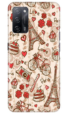 Love Paris Mobile Back Case for Oppo A53s 5G  (Design - 103)