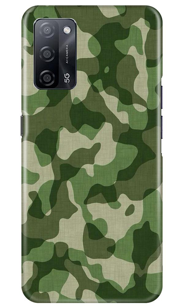 Army Camouflage Case for Oppo A53s 5G  (Design - 106)