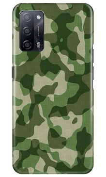 Army Camouflage Mobile Back Case for Oppo A53s 5G  (Design - 106)