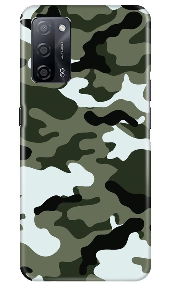 Army Camouflage Case for Oppo A53s 5G  (Design - 108)