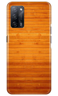 Wooden Look Mobile Back Case for Oppo A53s 5G  (Design - 111)