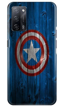 Captain America Superhero Mobile Back Case for Oppo A53s 5G  (Design - 118)