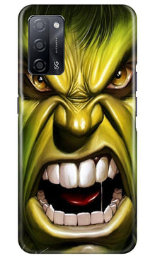 Hulk Superhero Mobile Back Case for Oppo A53s 5G  (Design - 121)