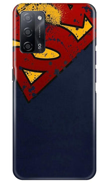 Superman Superhero Mobile Back Case for Oppo A53s 5G  (Design - 125)