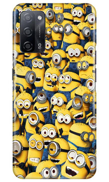 Minions Mobile Back Case for Oppo A53s 5G  (Design - 126)