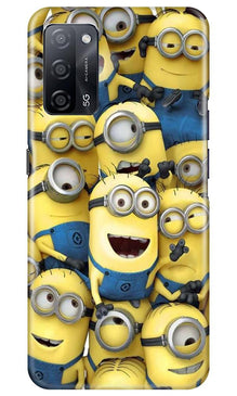 Minions Mobile Back Case for Oppo A53s 5G  (Design - 127)