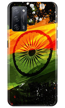 Indian Flag Mobile Back Case for Oppo A53s 5G  (Design - 137)