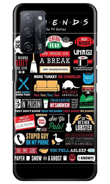 Friends Mobile Back Case for Oppo A53s 5G  (Design - 145)