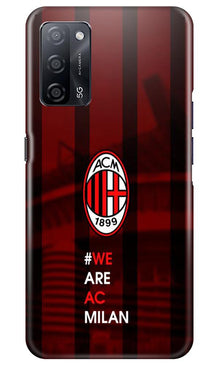 AC Milan Mobile Back Case for Oppo A53s 5G  (Design - 155)