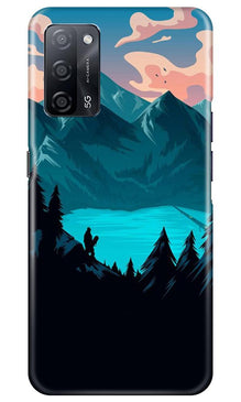 Mountains Mobile Back Case for Oppo A53s 5G (Design - 186)