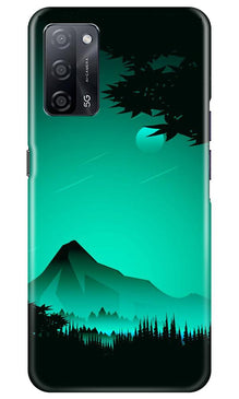 Moon Mountain Mobile Back Case for Oppo A53s 5G (Design - 204)