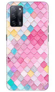Pink Pattern Mobile Back Case for Oppo A53s 5G (Design - 215)