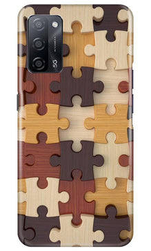 Puzzle Pattern Mobile Back Case for Oppo A53s 5G (Design - 217)