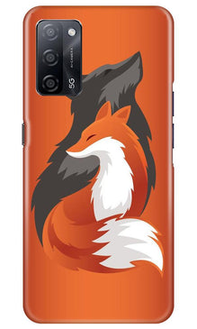 Wolf  Mobile Back Case for Oppo A53s 5G (Design - 224)