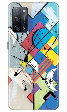 Modern Art Mobile Back Case for Oppo A53s 5G (Design - 235)