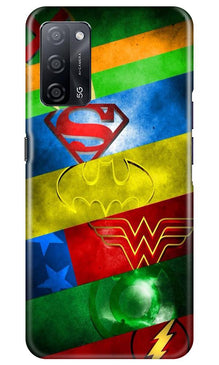 Superheros Logo Mobile Back Case for Oppo A53s 5G (Design - 251)