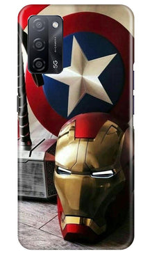 Ironman Captain America Mobile Back Case for Oppo A53s 5G (Design - 254)