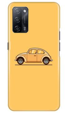 Vintage Car Mobile Back Case for Oppo A53s 5G (Design - 262)