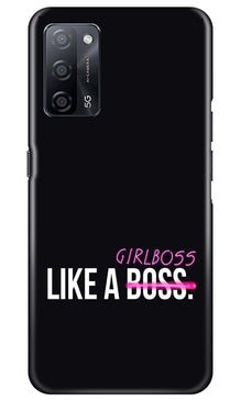 Like a Girl Boss Mobile Back Case for Oppo A53s 5G (Design - 265)