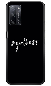 #GirlBoss Mobile Back Case for Oppo A53s 5G (Design - 266)